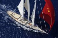 The 62m Hoek Design Naval Architects designed Superyacht, Athos. Photo: Rick Tomlinson rick-tomlinson.com