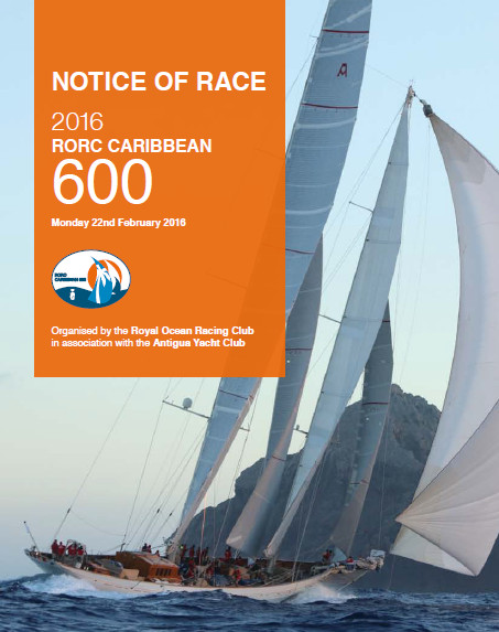 2016 RORC Caribbean 600 Notice of Race