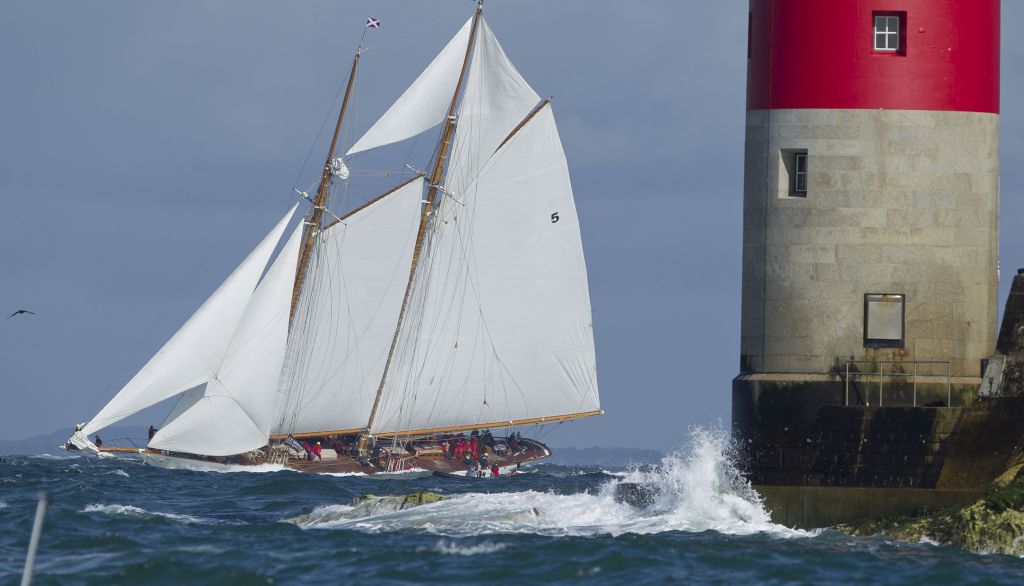 The crew of the 162ft Eleonora, the exact replica of the famous 1910 Herreshoff schooner Westward will include members of the Royal Yacht Squadron and Royal Ocean Racing Club © onEdition
