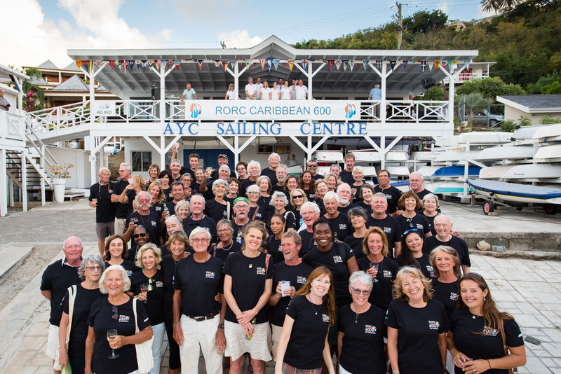 The record breaking volunteer team for the 10th Anniversary of the RORC Caribbean 600 © Arthur Daniel