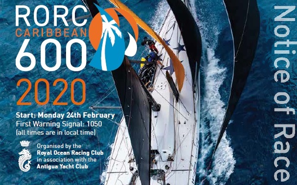 2020 RORC Caribbean 600 Notice of Race