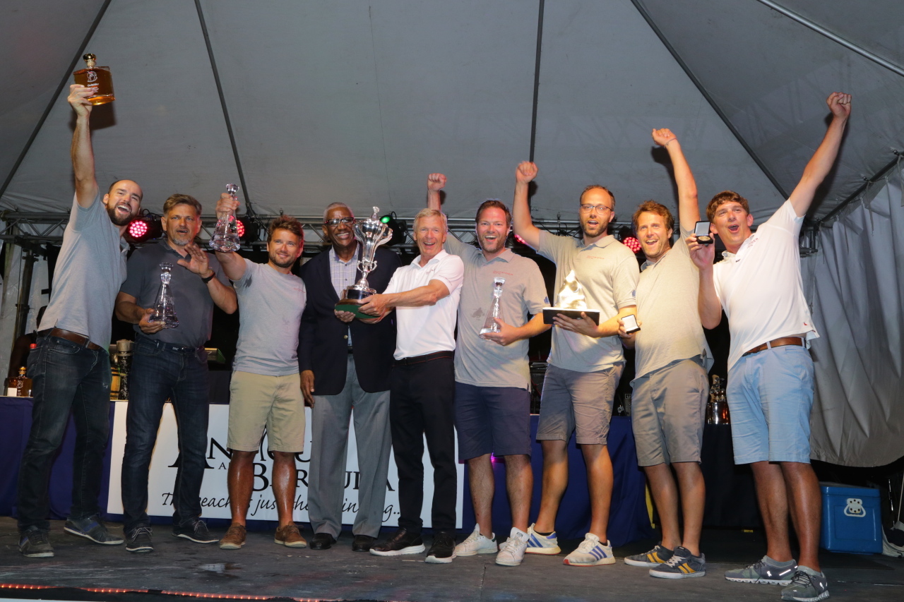 Tilmar Hansen's TP52 Outsider secure the RORC Caribbean 600 Trophy (1st IRC Overall)  - the first German boat to do so in the 12-year history of the race © Tim Wright/Photoaction.com