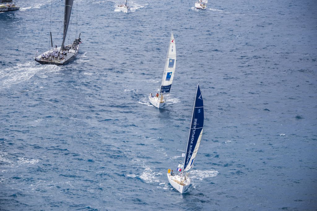 Racing in CSA 2, Figaros with young sailors from Guadeloupe  at the start of the RORC Caribbean 600 © RORC/Emma Louise Wyn Jones