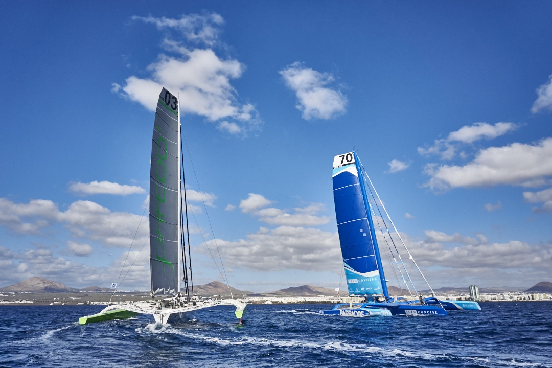 Phaedo3 and Concise 10 line up against each other again - photo RORC/James Mitchell