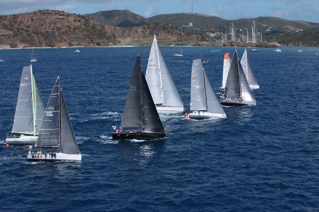 IRC 1 and Class40 fleet at the start of the 8th RORC Caribbean 600 Race  - Credit: RORC/Tim Wrigh