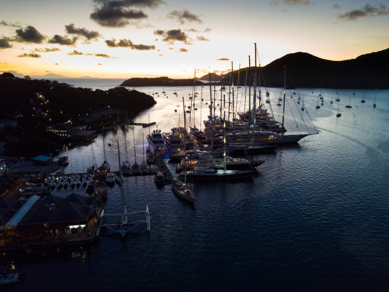 Antigua Yacht Club Marina before the start of the 2017 RORC Caribbean 600