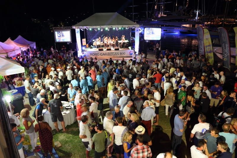 Crews enjoyed the 2017 RORC Caribbean 600 Welcome Party with dancing to the sounds of Panache Steel Orchestra and 1761 band © Tim Wright/Photoaction.com