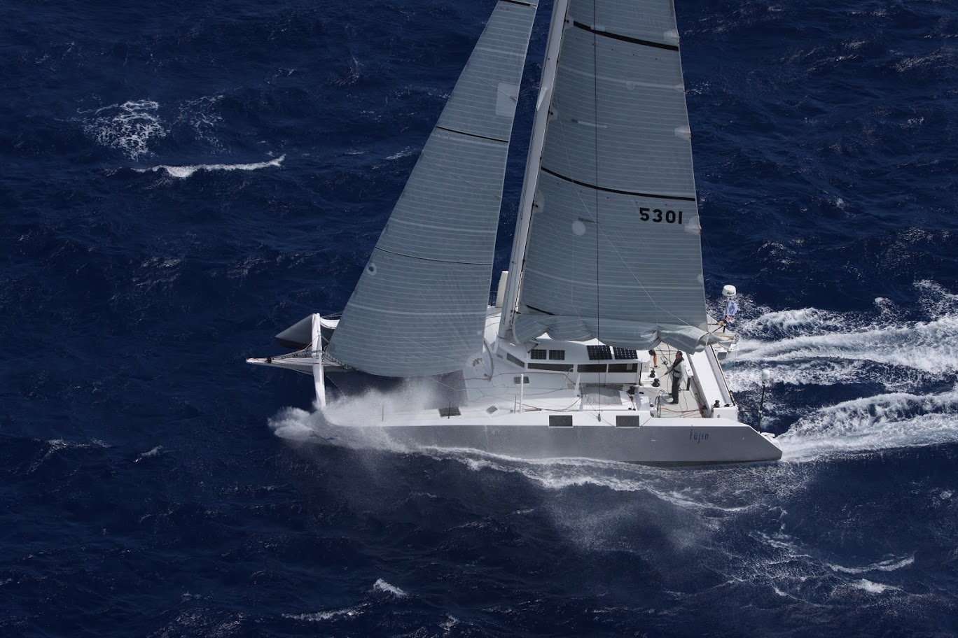 Greg Slyngstad's Bieker 53, Fujin  (USA) at the start of the RORC Caribbean 600  © RORC/Tim Wright/Photoaction.com