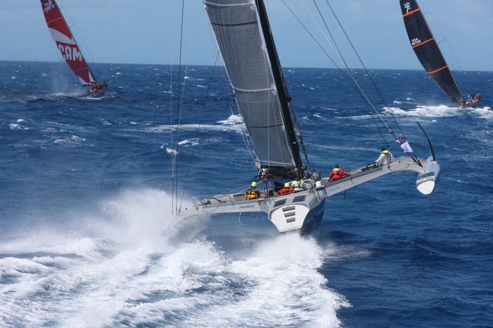 Multihull line honours for Peter Aschenbrenner's trimaran Paradox © RORC/Tim Wright/Photoaction.com