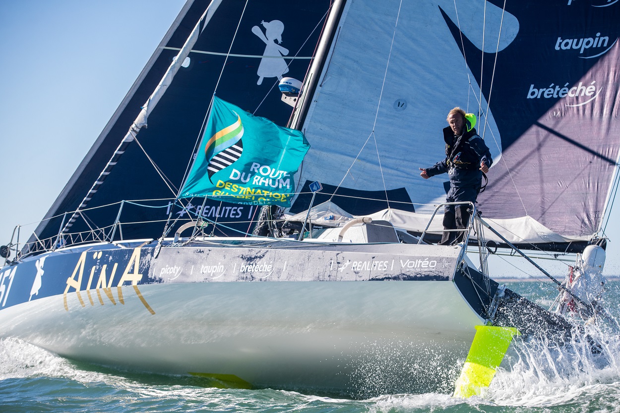 Second overall in the 2018 Route du Rhum,  Aymeric Chappellier's Class40 Aïna Enfance Et Avenir will be one to watch https://www.team-aina-151.com © Christophe Breschi