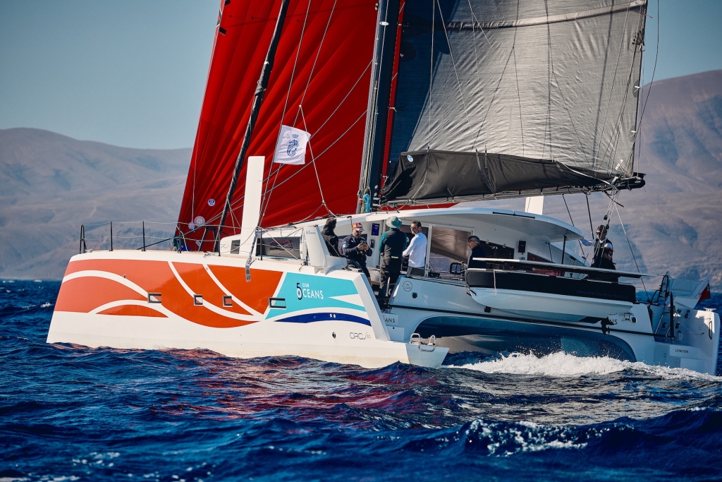 One of two ORC50s in the race - Club 5 Oceans (FRA) sailed by Quentin le Nabour © James Mitchell/RORC